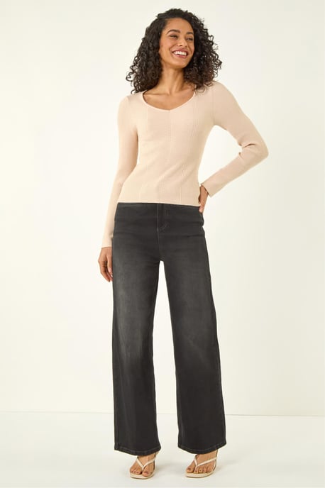 Ribbed Knitted Top - Image 2