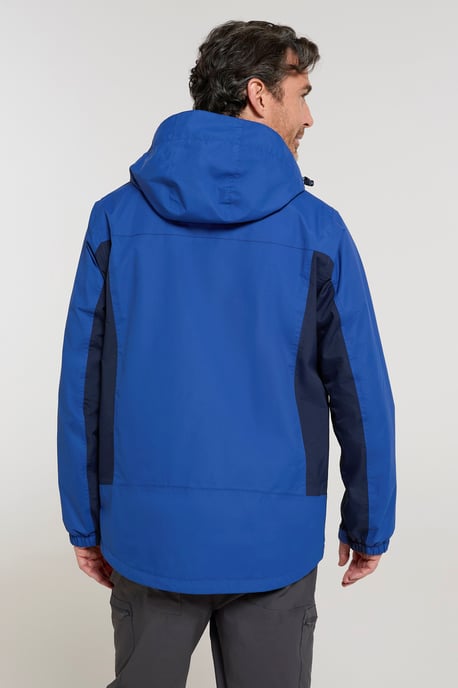 'Thunderstorm' Men's 3 in 1 Jacket Waterproof Inner Fleece Hooded Winter Coat Blue/Navy - Image 3