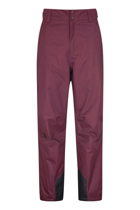 'Gravity' Men's Ski Pants Waterproof Breathable Warm Insulated Winter Trouser Burgundy - Image 1