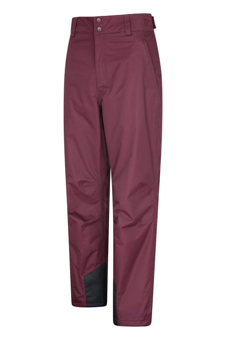 'Gravity' Men's Ski Pants Waterproof Breathable Warm Insulated Winter Trouser Burgundy - Image 4