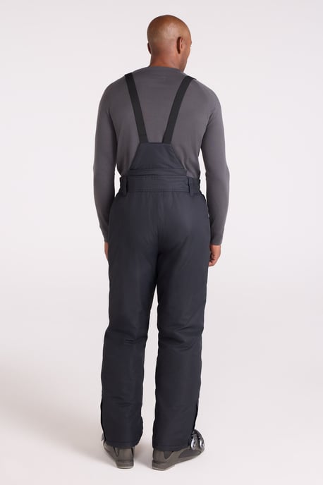 'Dusk II' Men's Ski Pants Warm Insulated Snow Proof Elastic Waist Winter Trouser Black - Image 2