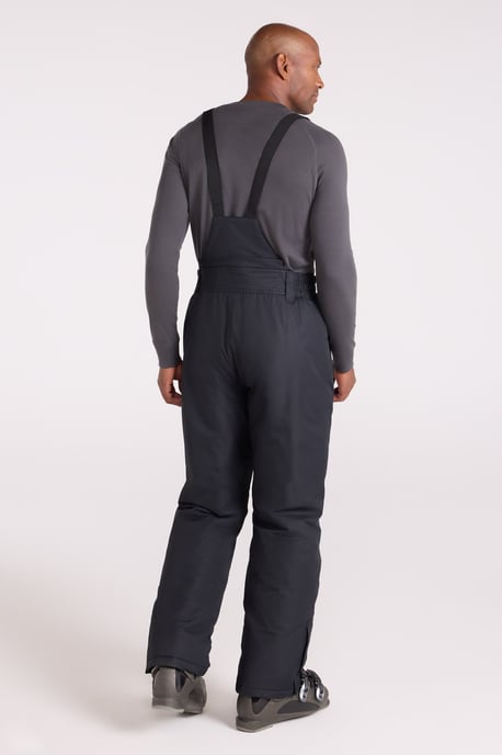 'Dusk II' Men's Ski Pants Warm Insulated Snow Proof Elastic Waist Winter Trouser Black - Image 4