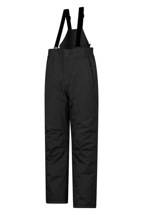 'Dusk' Men's Short Ski Pants Warm Insulated Snowproof Winter Salopettes Trouser Black - Image 4