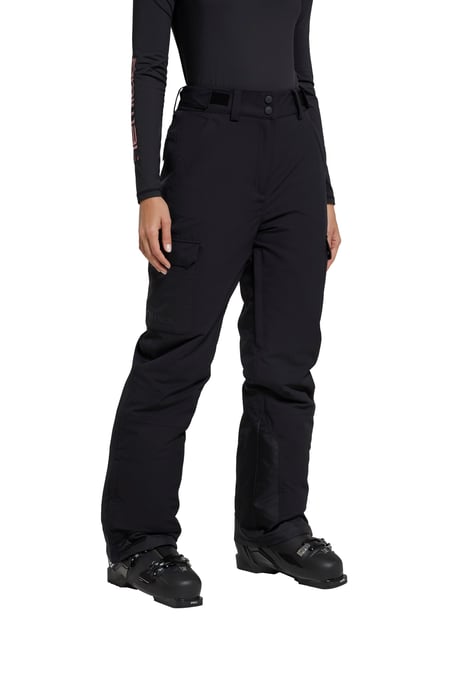 'Glaze' Women's Snow Pants Casual Straight Leg Adjustable Waist Winter Trouser Black - Image 6