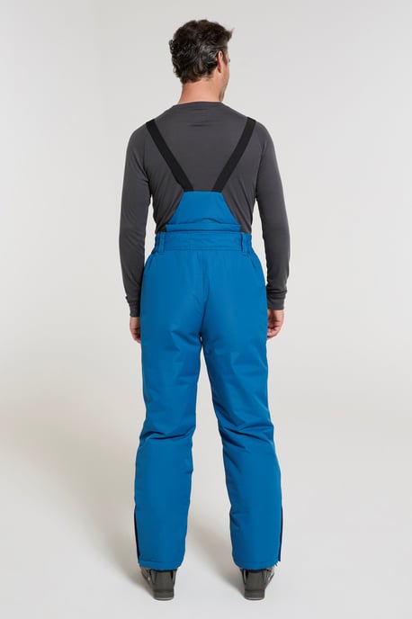 'Dusk II' Men's Ski Pants Warm Insulated Snow Proof Elastic Waist Winter Trouser Blue - Image 3