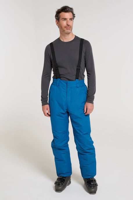 'Dusk II' Men's Ski Pants Warm Insulated Snow Proof Elastic Waist Winter Trouser Blue - Image 4