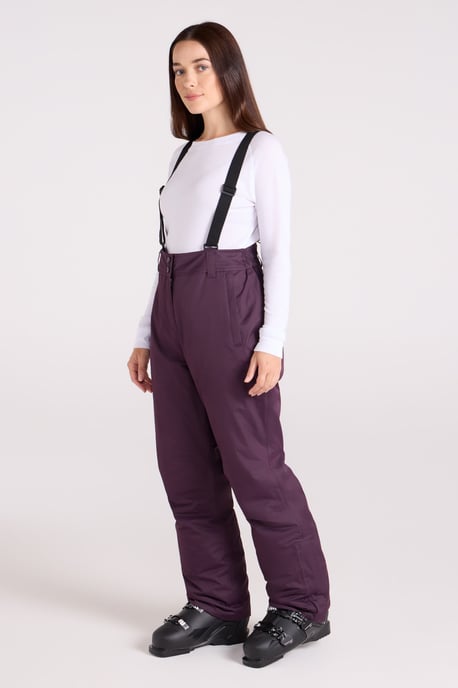 'Moon' Women's Ski Pants Warm Insulated Snow Proof Elastic Waist Winter Trouser Purple - Image 3