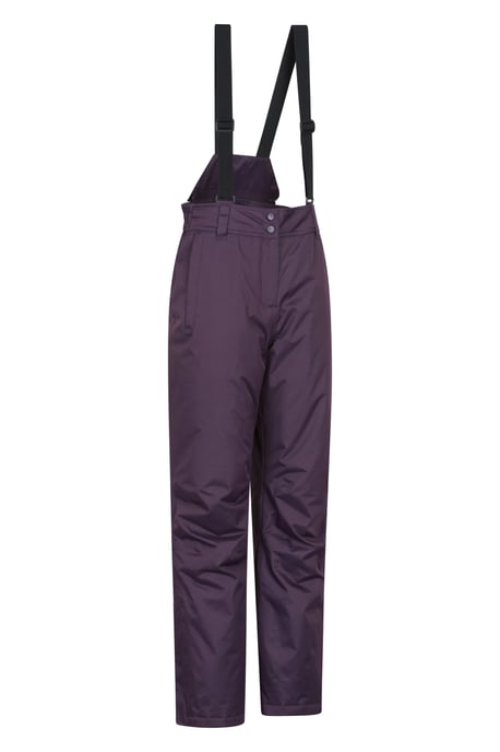 'Moon' Women's Ski Pants Warm Insulated Snow Proof Elastic Waist Winter Trouser Purple - Image 5