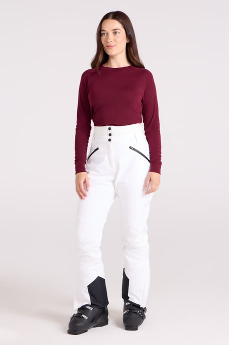 'Avalanche' Women's Ski Pants High Waist Warm Insulated Snow Proof Winter Trouser White - Image 2