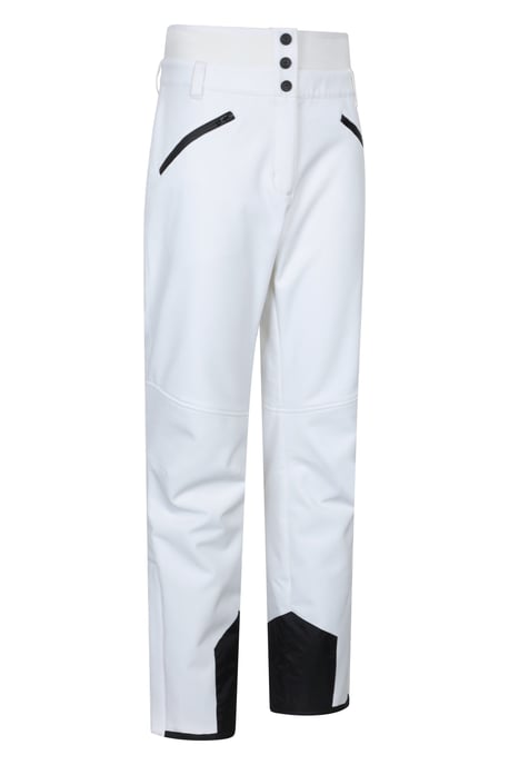 'Avalanche' Women's Ski Pants High Waist Warm Insulated Snow Proof Winter Trouser White - Image 6