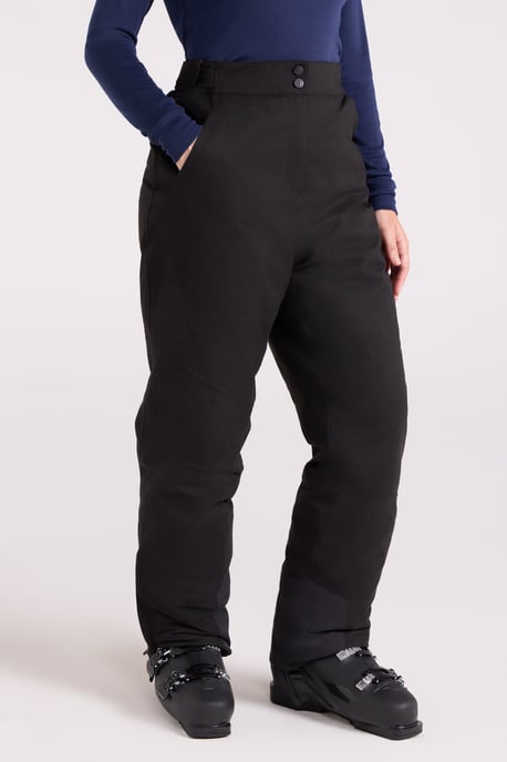 'Blizzard' Women's Ski Trouser Waterproof Fleece Lined Winter Snowboarding Pants Black - Image 1