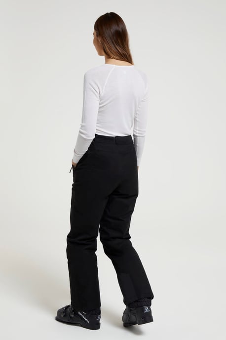 'Blizzard' Women's Ski Trouser Waterproof Fleece Lined Winter Snowboarding Pants Black - Image 4