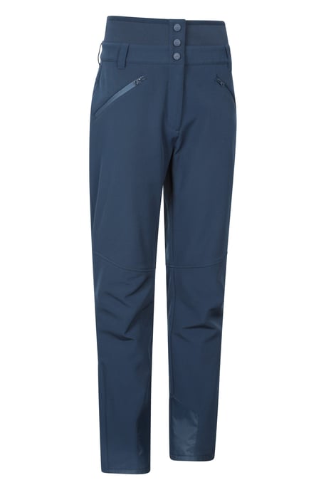 'Avalanche' Women's Ski Pants High Waist Warm Insulated Snow Proof Winter Trouser Dark Blue - Image 6