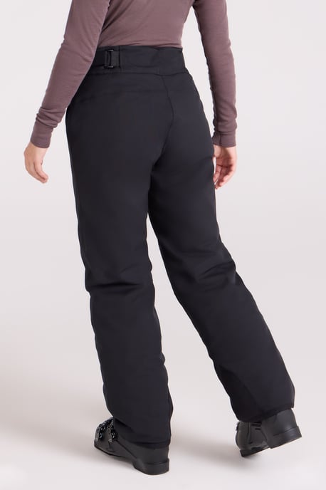 'Isola II' Women's Extreme Ski Pants Waterproof Adjustable Waist Winter Trouser Black - Image 3