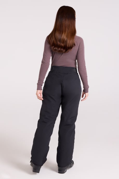 'Isola II' Women's Extreme Ski Pants Waterproof Adjustable Waist Winter Trouser Black - Image 4