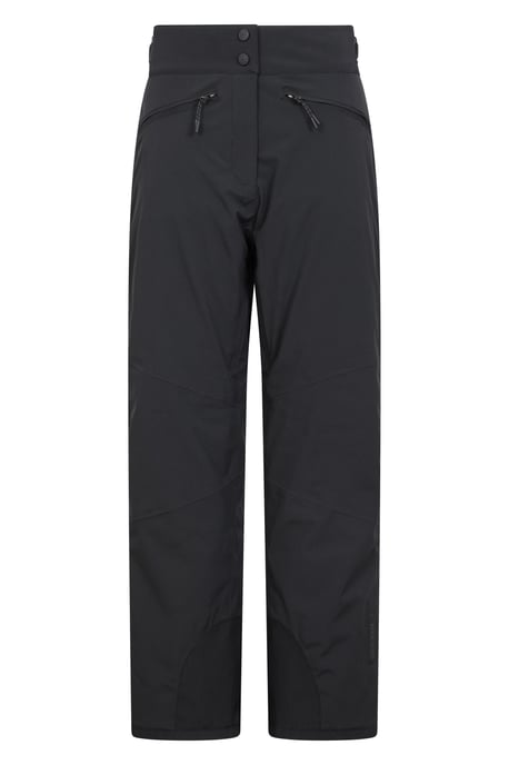 'Isola II' Women's Extreme Ski Pants Waterproof Adjustable Waist Winter Trouser Black - Image 5