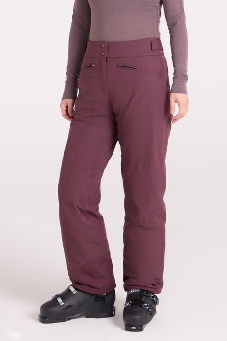 'Isola II' Women's Extreme Ski Pants Waterproof Adjustable Waist Winter Trouser Purple - Image 1