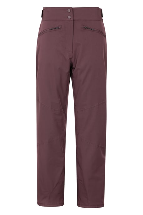 'Isola II' Women's Extreme Ski Pants Waterproof Adjustable Waist Winter Trouser Purple - Image 5