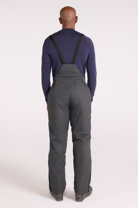 'Dusk II' Men's Ski Pants Warm Insulated Snow Proof Elastic Waist Winter Trouser Grey - Image 2