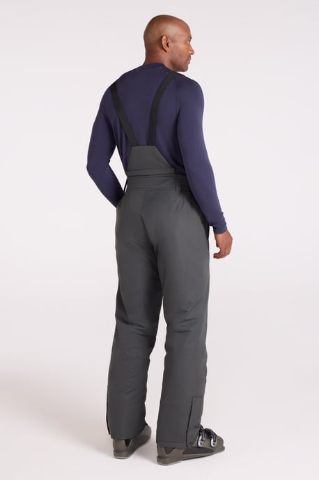 'Dusk II' Men's Ski Pants Warm Insulated Snow Proof Elastic Waist Winter Trouser Grey - Image 4