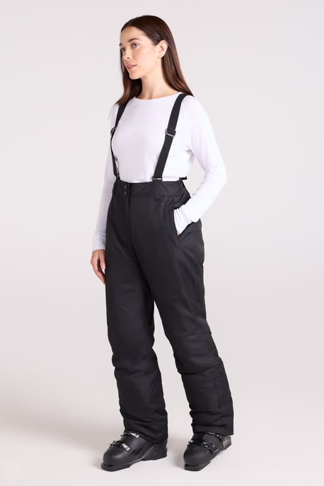 'Moon' Women's Ski Pants Warm Insulated Snow Proof Elastic Waist Winter Trouser Black - Image 3
