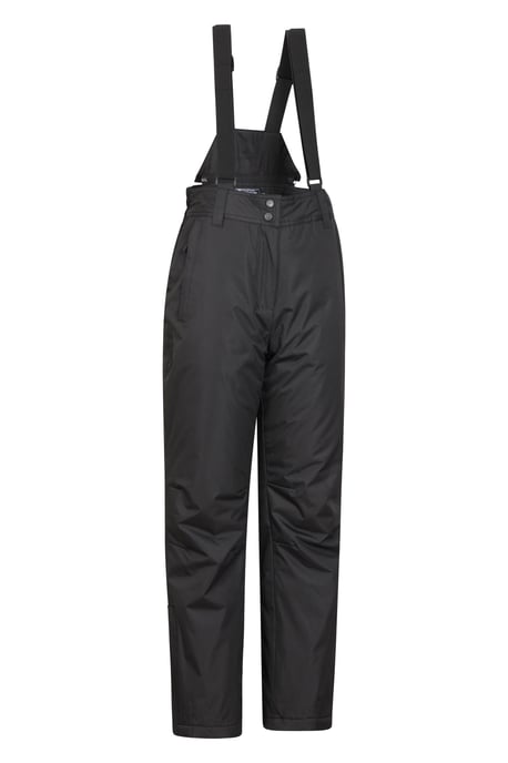 'Moon' Women's Ski Pants Warm Insulated Snow Proof Elastic Waist Winter Trouser Black - Image 6