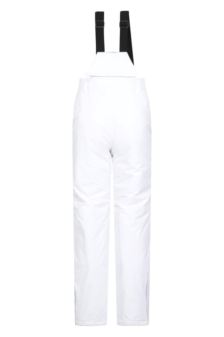 'Moon' Women's Ski Pants Warm Insulated Snow Proof Elastic Waist Winter Trouser White - Image 5
