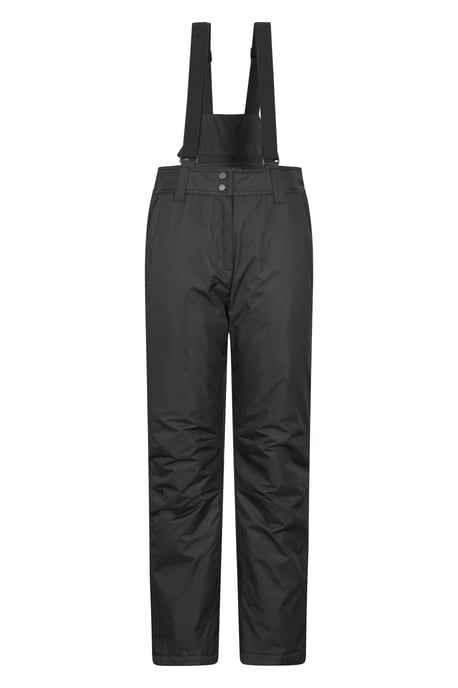 'Moon' Women's Slim Leg Ski Pants Water Resistant Warm Insulated Winter Trousers Black - Image 5