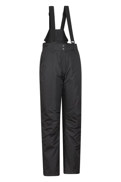 'Moon' Women's Slim Leg Ski Pants Water Resistant Warm Insulated Winter Trousers Black - Image 6