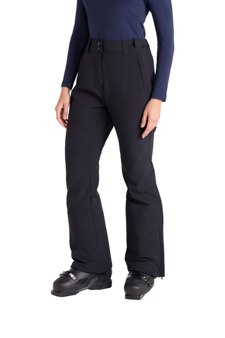 'Alpine' Women's Waterproof Snow Pants Breathable Adjustable Waist Ski Trouser Black - Image 4