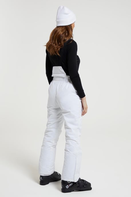'Moon' Women's Slim Leg Ski Pants Water Resistant Warm Insulated Winter Trousers White - Image 2