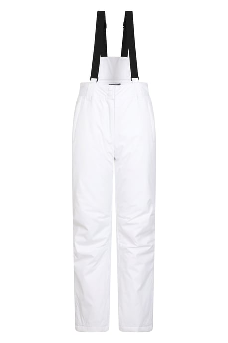 'Moon' Women's Slim Leg Ski Pants Water Resistant Warm Insulated Winter Trousers White - Image 5