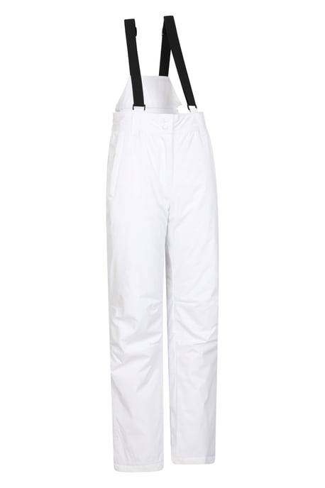 'Moon' Women's Slim Leg Ski Pants Water Resistant Warm Insulated Winter Trousers White - Image 6