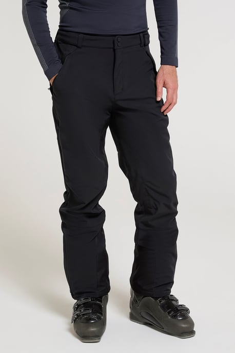 'Axis Extreme' Men's Softshell Ski Pant Water Resistant Snowboard Winter Trouser Black - Image 1