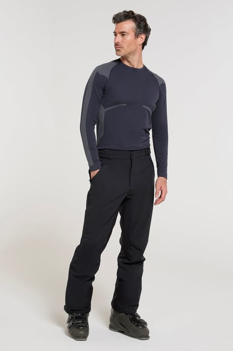 'Axis Extreme' Men's Softshell Ski Pant Water Resistant Snowboard Winter Trouser Black - Image 2