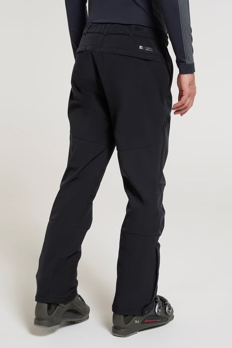 'Axis Extreme' Men's Softshell Ski Pant Water Resistant Snowboard Winter Trouser Black - Image 3