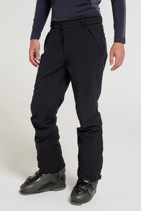 'Axis Extreme' Men's Softshell Ski Pant Water Resistant Snowboard Winter Trouser Black - Image 4