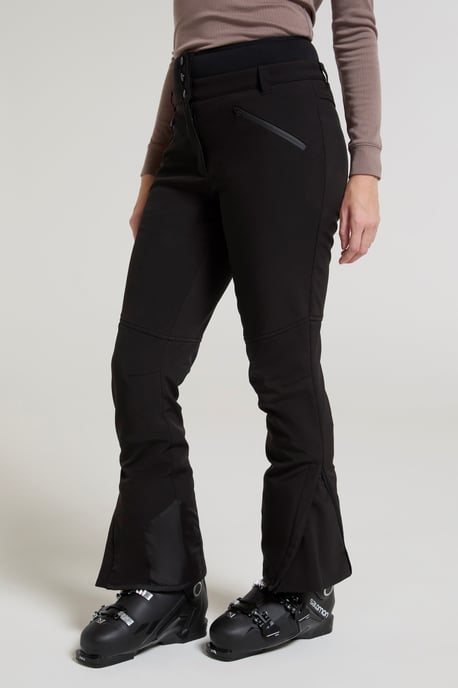 'Avalanche' Women's Ski Pants High Waist Warm Insulated Snow Proof Winter Trouser Black - Image 1