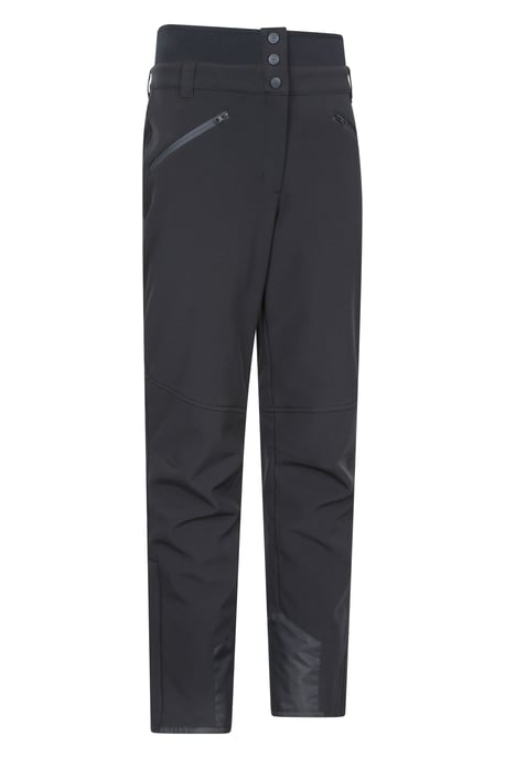 'Avalanche' Women's Ski Pants High Waist Warm Insulated Snow Proof Winter Trouser Black - Image 6