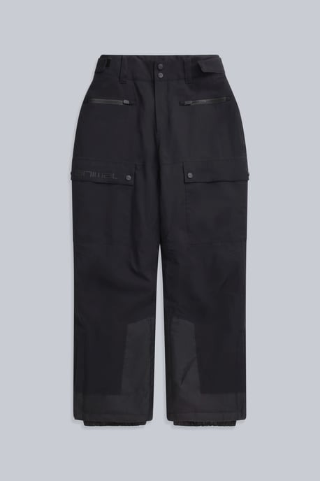 'Glaze' Men's Snow Pants Casual Straight Leg Adjustable Waist Winter Trouser Black - Image 5