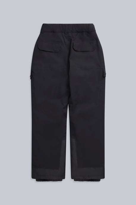 'Glaze' Men's Snow Pants Casual Straight Leg Adjustable Waist Winter Trouser Black - Image 6