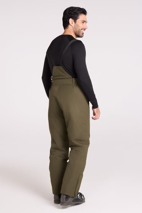 'Dusk II' Men's Ski Pants Warm Insulated Snow Proof Elastic Waist Winter Trouser Forest Green - Image 4
