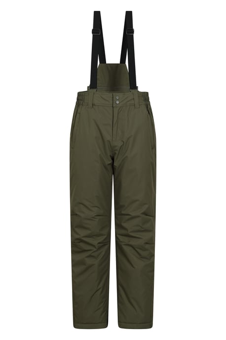 'Dusk II' Men's Ski Pants Warm Insulated Snow Proof Elastic Waist Winter Trouser Forest Green - Image 5