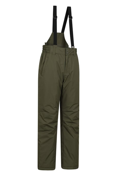 'Dusk II' Men's Ski Pants Warm Insulated Snow Proof Elastic Waist Winter Trouser Forest Green - Image 6