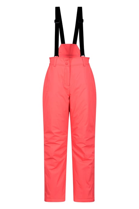 'Moon' Women's Ski Pants Warm Insulated Snow Proof Elastic Waist Winter Trouser Pink - Image 5