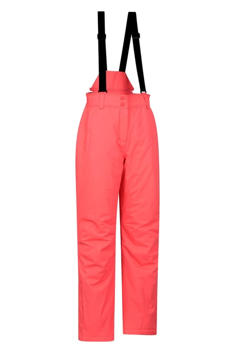 'Moon' Women's Ski Pants Warm Insulated Snow Proof Elastic Waist Winter Trouser Pink - Image 6