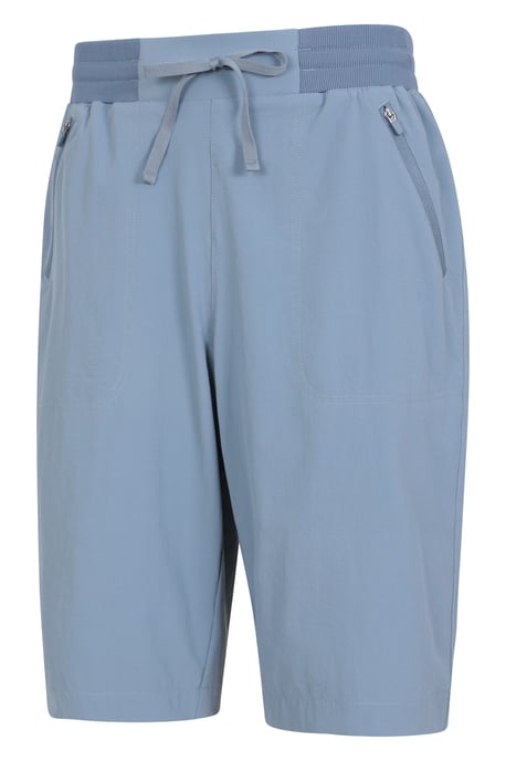 'Explorer' Women's Long Shorts Quick Dry Walking Active Adventure Bottoms Light Blue - Image 4