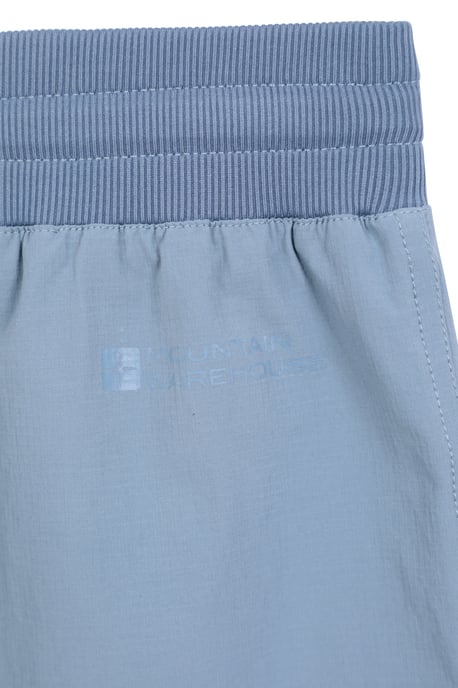 'Explorer' Women's Long Shorts Quick Dry Walking Active Adventure Bottoms Light Blue - Image 5