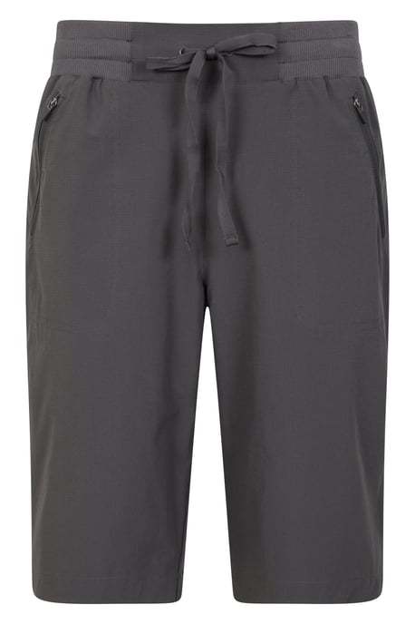 'Explorer' Women's Long Shorts Quick Dry Walking Active Adventure Bottoms Dark Grey - Image 5