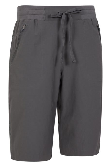 'Explorer' Women's Long Shorts Quick Dry Walking Active Adventure Bottoms Dark Grey - Image 6